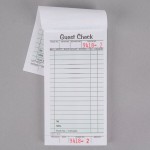 Adams 525SWMT 1-Part White / Green Guest Check Book with Receipt Stub - 6/Case