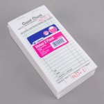 Adams 525SWMT 1-Part White / Green Guest Check Book with Receipt Stub - 6/Case
