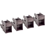 Choice Brown 2-Tier Self-Serve Organizer Set with 8 Bins and 2 Label Seets