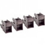 Choice Brown 2-Tier Self-Serve Organizer Set with 8 Bins and 2 Label Seets