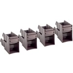 Choice Brown 2-Tier Self-Serve Organizer Set with 8 Bins and 2 Label Seets