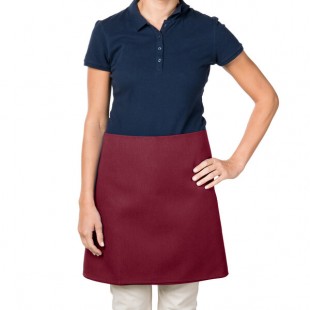 Intedge Burgundy Poly-Cotton 4-Way Waist Apron - 38 Intedge Burgundy Poly-Cotton 4-Way Waist Apron - 38