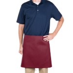 Intedge Burgundy Poly-Cotton 4-Way Waist Apron - 38