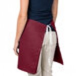 Intedge Burgundy Poly-Cotton 4-Way Waist Apron - 38