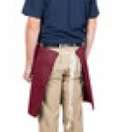 Intedge Burgundy Poly-Cotton 4-Way Waist Apron - 38