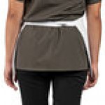 Uncommon Chef 3067 White Customizable Waist Apron with 3 Pockets - 11 Uncommon Chef 3067 White Customizable Waist Apron with 3 Pockets - 11