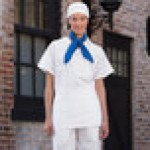 Uncommon Chef 3067 White Customizable Waist Apron with 3 Pockets - 11 Uncommon Chef 3067 White Customizable Waist Apron with 3 Pockets - 11