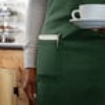 Choice Hunter Green Poly-Cotton Standard Bib Apron with 2 Pockets - 34 Choice Hunter Green Poly-Cotton Standard Bib Apron with 2 Pockets - 34