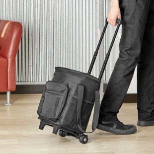 CaterGator Dash Trolley Cooler Bag with Telescoping Handle and Wheels - 14 1/2
