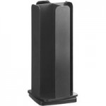 Choice Black 6-Section Countertop Cup, Lid and Napkin Organizer