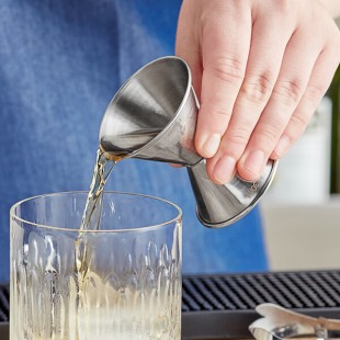 TableCraft 1 oz. & 1.5 oz. Stainless Steel Jigger 1205 TableCraft 1 oz. & 1.5 oz. Stainless Steel Jigger 1205