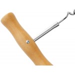 Acopa T-Style Stainless Steel Corkscrew with Wood Handle