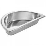 Bon Chef 12026 1/4 Size Stainless Steel Food Pan - 2 1/2