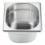 Bon Chef 12026 1/4 Size Stainless Steel Food Pan - 2 1/2