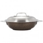 Bon Chef 60006TAUPE Cucina 3.5 Qt. Taupe Stainless Steel Induction Brazier Pan with Lid Bon Chef 60006TAUPE Cucina 3.5 Qt. Taupe Stainless Steel Induction Brazier Pan with Lid