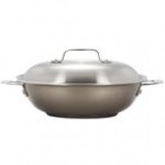 Bon Chef 60006TAUPE Cucina 3.5 Qt. Taupe Stainless Steel Induction Brazier Pan with Lid Bon Chef 60006TAUPE Cucina 3.5 Qt. Taupe Stainless Steel Induction Brazier Pan with Lid