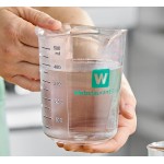 WebstaurantStore 3-Piece Clear Plastic Measuring Cup Set