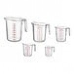 WebstaurantStore 3-Piece Clear Plastic Measuring Cup Set