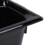 Vollrath 8034420 Super Pan® 1/3 Size Black Polycarbonate Food Pan - 4 Vollrath 8034420 Super Pan® 1/3 Size Black Polycarbonate Food Pan - 4