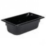 Vollrath 8034420 Super Pan® 1/3 Size Black Polycarbonate Food Pan - 4 Vollrath 8034420 Super Pan® 1/3 Size Black Polycarbonate Food Pan - 4