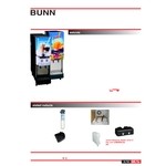 Bunn 37900.0044 JDF-2S Silver Series Two Flavor Cold Beverage System with Lighted Juice Graphic and Remote Dispense Switch