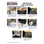 Bunn 37900.0044 JDF-2S Silver Series Two Flavor Cold Beverage System with Lighted Juice Graphic and Remote Dispense Switch