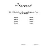 Servend 2706076 SV-175 8 Valve Sanitary Lever Countertop Ice/Beverage Dispenser with 175 lb. Ice Storage with Internal Carbonator