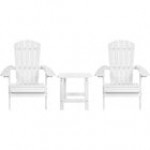 Flash Furniture Charlestown 2-Pack Black Faux Wood Folding Adirondack Chairs with Side Table Flash Furniture Charlestown 2-Pack Black Faux Wood Folding Adirondack Chairs with Side Table