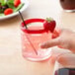 Libbey 92302R Aruba 12 oz. Customizable Rocks / Old Fashioned Glass with Red Rim - 12/Case