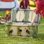 CaterGator CG100CAMO Camouflage 110 Qt. Rotomolded Outdoor Cooler / Ice Chest