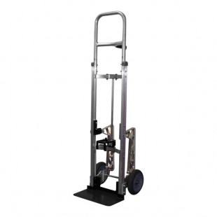 B&P Manufacturing Liberator 600 lb. Curved Back Hand Truck with Single-Pin Square-Loop Handle, Adjustable Sliding Keg Hook, 8