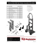 B&P Manufacturing Liberator 600 lb. Curved Back Hand Truck with Single-Pin Square-Loop Handle, Adjustable Sliding Keg Hook, 8