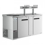 Avantco UDD-3-HC-S Stainless Steel Kegerator / Beer Dispenser with (2) 2 Tap Towers - (3) 1/2 Keg Capacity Avantco UDD-3-HC-S Stainless Steel Kegerator / Beer Dispenser with (2) 2 Tap Towers - (3) 1/2 Keg Capacity