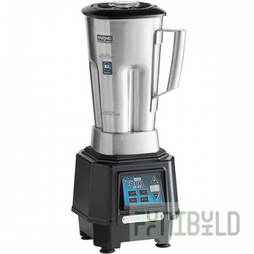 Waring TBB160S6 2 hp Torq 2.0 Blender with Electronic Touchpad Controls, Countdown Timer, and 64 oz. Stainless Steel Container - 120V