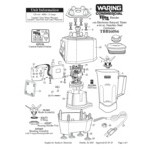 Waring TBB160S6 2 hp Torq 2.0 Blender with Electronic Touchpad Controls, Countdown Timer, and 64 oz. Stainless Steel Container - 120V Waring TBB160S6 2 hp Torq 2.0 Blender with Electronic Touchpad Controls, Countdown Timer, and 64 oz. Stainless Steel Container - 120V
