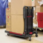 Rubbermaid® FG430000BLA Black Convertible Utility Cart
