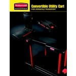 Rubbermaid® FG430000BLA Black Convertible Utility Cart