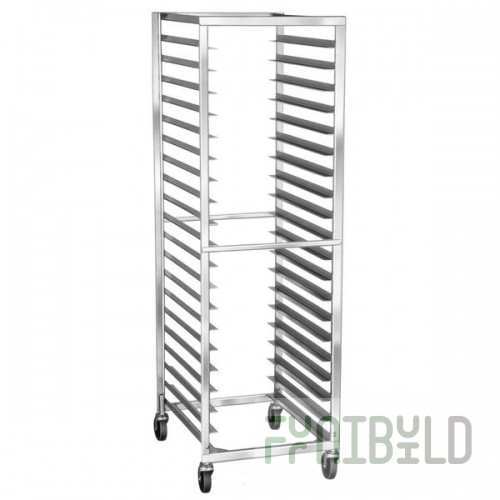 Lakeside 135 16 Pan End Load Stainless Steel Bun / Sheet Pan Rack - Assembled
