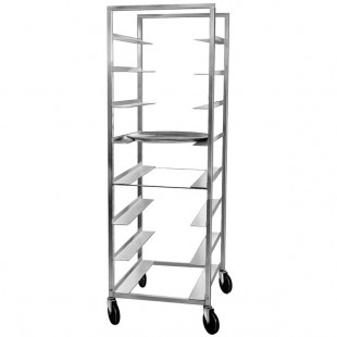 Channel AXD-OT-8 8 Pan Heavy-Duty Aluminum Oval Pan Rack - Assembled Channel AXD-OT-8 8 Pan Heavy-Duty Aluminum Oval Pan Rack - Assembled