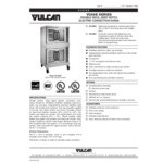 Vulcan VC66EC-208/3 Double Deck Full Size Electric Deep Depth Convection Oven with Computer Controls - 208V, Field Convertible, 25 kW Vulcan VC66EC-208/3 Double Deck Full Size Electric Deep Depth Convection Oven with Computer Controls - 208V, Field Convertible, 25 kW