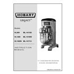 Hobart Legacy HL1400-1STD 140 Qt. Planetary Floor Mixer with Guard & Standard Accessories - 240V, 3 Phase, 5 hp