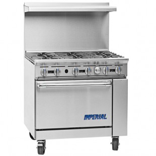 Imperial Range Pro Series IR-6-XB Liquid Propane 6 Burner 36 Imperial Range Pro Series IR-6-XB Liquid Propane 6 Burner 36
