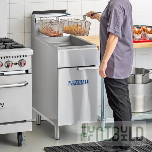 Imperial Range IFS-40NG Natural Gas 40 lb. Tube Fired Fryer - 105,000 BTU
