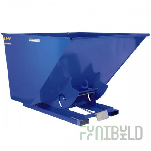 Vestil D-300-MD 3.0 Cubic Yard Medium-Duty Self-Dumping Steel Hopper - 4000 lb. Capacity