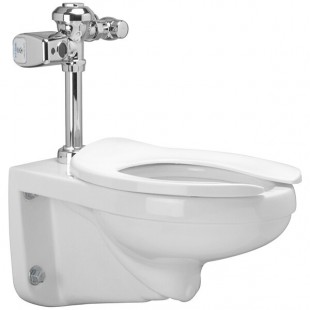 Zurn Elkay One Z.WC3.S Sensor Toilet System with Floor Mounted Toilet and Flush Valve - 1.1 GPF