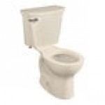 American Standard Cadet PRO 215BA004.021 Bone Vitreous China Floor-Mount Chair Height Round Toilet - 1.6 GPF