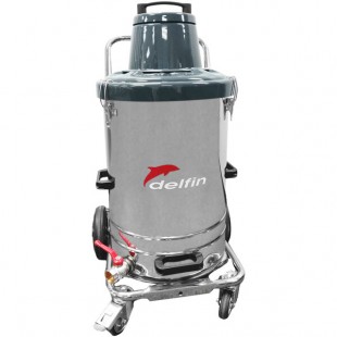 Delfin Tecnoil Mini (V611) 17 Gallon Industrial Wet / Dry Vacuum for Oil & Chips - 115V, 1 Phase