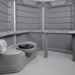 PolyJohn SA1-1005 We'll Care III Pewter Wheelchair Accessible Portable Restroom - Assembled PolyJohn SA1-1005 We'll Care III Pewter Wheelchair Accessible Portable Restroom - Assembled