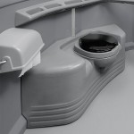 PolyJohn SA1-1005 We'll Care III Pewter Wheelchair Accessible Portable Restroom - Assembled PolyJohn SA1-1005 We'll Care III Pewter Wheelchair Accessible Portable Restroom - Assembled