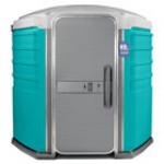 PolyJohn SA1-1005 We'll Care III Pewter Wheelchair Accessible Portable Restroom - Assembled PolyJohn SA1-1005 We'll Care III Pewter Wheelchair Accessible Portable Restroom - Assembled